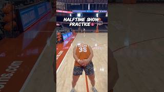 Halftime Show Coming 🔜 👄🤘😂 trickshot basketball funny texaslonghorns TexasLonghorns [upl. by Cuttie261]