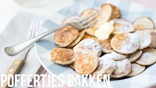 RECEPT Poffertjes bakken  OhMyFoodness [upl. by Steffin673]