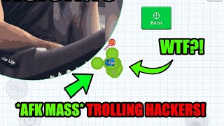 AFK TROLLING MACRO HACKERS Agario Mobile  TROLL REVENGE COMEBACK  AFK MASS HACK  Agario [upl. by Yhtuv]