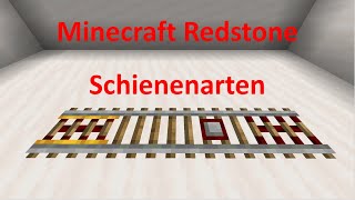 Wie funktionieren die 4 SCHIENEN Arten in Minecraft einfach erklärt [upl. by Oliver593]