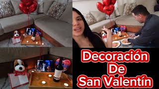 Decoración para San Valentín❤️Sorpresa para mi Esposo [upl. by Sillad]