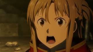 Sword Art Online Progressive Scherzo Asuna se Pelea con Kirito [upl. by Assek]