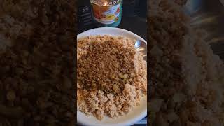 Lets eat 😋 4 grain couscous and brown dhal wfpb veganfood dinnerideas [upl. by Sanfo]