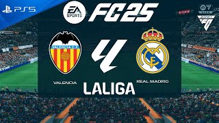 FC 25 Valencia vs Real Madrid  La Liga 202425  PS5 [upl. by Nerret845]