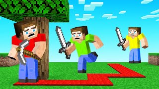 HUNTERS vs SPEEDRUNNER With TRACKING TRAILS Minecraft [upl. by Avenej]