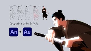 How I Animate Frame by Frame Animate  After Effects Workflow [upl. by Ilse]