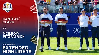 CantlayClark vs FitzpatrickMcIlroy Extended Highlights  2023 Ryder Cup [upl. by Nitnerb]