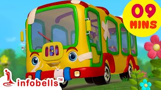 Aaj Mangalwar Hai Bus Ko Bukhar Hai  Playing with Toys  Hindi Rhymes for Children  Infobells [upl. by Ciryl]