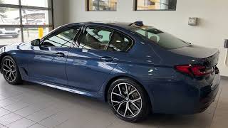 2022 BMW 540i Phytonic Blue with Cognac Dakota lthr [upl. by Halden760]