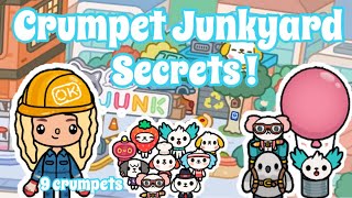 WHERE TO FIND ALL CRUMPETS IN CRUMPET JUNKYARD SECRETS  TOCA LIFE WORLD [upl. by Eiramllij313]