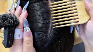 ASMR Deep Scalp Cleaning Comb Sounds for Relaxation [upl. by Asle409]