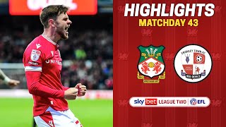 HIGHLIGHTS  Wrexham AFC vs Crawley Town [upl. by Siuqaj993]