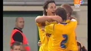 Hungary vs Sweden Zlatan Ibrahimovic fantastic goal to Gabor Kiraly [upl. by Arathorn]