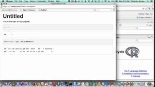 Getting started with RStudio second steps with R Markdown [upl. by Ezeerb]