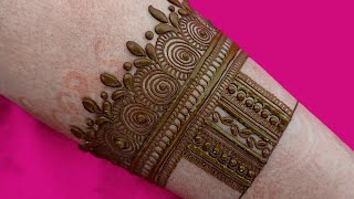 mehandi design stylish floral mehendi design ll modern classic mehndi ll front hand mhndi eid [upl. by Aklam]