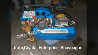 Used Bauer junior 2junior ii Breathing air compressor India Crystal Enterprise Bhavnagar [upl. by Tranquada539]