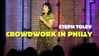 Learned a lot about myself in Philly a few weeks ago crowdwork standup standupcomedy jokes [upl. by Htinnek]