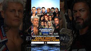 WWE Elimination Chamber 2025  Early Card v2 Bevelock Shorts EliminationChamber WWEChamber2025 [upl. by Ynnol]