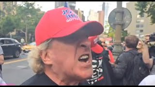 Trump supporters LOSE THEIR MINDS outside court over guilty verdict [upl. by Sosthena]