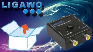 Unboxing  Ligawo POCKET SPDIF Koaxial Umschalter Coax Switch bidirektional 1x2 2x1 [upl. by Wagstaff]