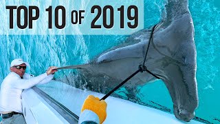 Top 10 Best Fishing Moments from 2019 [upl. by Hathcock790]