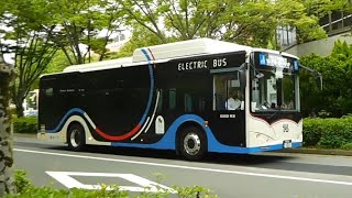 20230601 BYD K8 10 電気バス 阪急バス 千里8000 大阪230え8000 ｢大阪大学 学舎間専用 箕面学舎→豊中学舎｣行き 阪大工学部前バス停～人間科学部前バス停間 [upl. by Menendez]