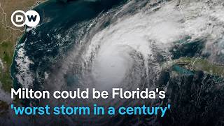 Stay and you are going to die Florida braces for direct hit from Hurricane Milton  DW News [upl. by Aivatahs]