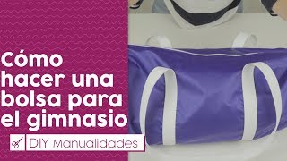 DIY cómo hacer una bolsa para el gimnasio [upl. by Tartaglia]