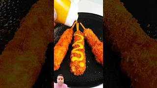 Delicious Korean corn dog koreancorndog koreancorncheese food foodie [upl. by Siberson]