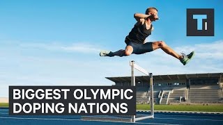 Biggest Olympic doping nations [upl. by Ahsikin]