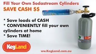 How to Fill Your Own Sodastream CylindersBottles at Home  Save Cash  More Convenient [upl. by Ahsitam]