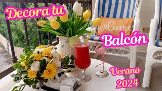 IDEAS para🌴Decorar tu BALCON o TERRAZA🌴Decoración Verano 2024Summer Decorations [upl. by Anairb891]