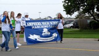 Lamphere High School Marching Band  Memorial Day Parade 5282011  Part 2 [upl. by Annahtur863]