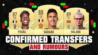 FIFA 22  NEW CONFIRMED TRANSFERS amp RUMOURS 🤪🔥 ft Varane Pogba Haaland etc [upl. by Sergei482]