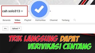 Tutorial Cara Mudah Mendapatkan Lencana Verifikasi ✅ Centang di Channel Youtube [upl. by Atinal]