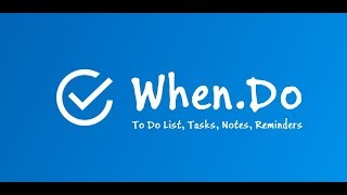 To Do List Tasks Notes amp Reminders  WhenDo [upl. by Lebiram]