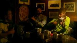 Traditional Irish Music in Griffins Bar Clifden [upl. by Yerg]