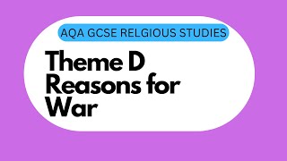 GCSE RS Theme D2 Reasons for War [upl. by Ecneralc]