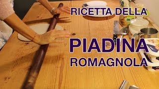 Ricetta Della Piadina Romagnola  Ingredienti della vera Piadina di Romagna originale fatta in casa [upl. by Folberth]