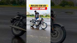 2024 BSA Gold Star 650 Exhaust Sound  BikeWale shorts bsagoldstar650 [upl. by Relyat]