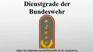 Dienstgrade der Bundeswehr [upl. by Ymma]