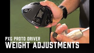 PXG Prototype Driver Weight Settings and Adjustments [upl. by Lianne]