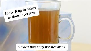 Miracle immunity booster drink recipe easy to prepare yet healthy and boost your immune system [upl. by Eitac]