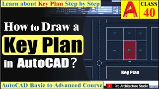 How to Draw Key Plan in AutoCAD  key plan for building  Class 40 UrduHindi [upl. by Jessie182]