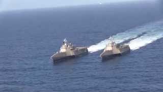 LCS Formation Displays One of Navys Newest Platforms [upl. by Shayn814]