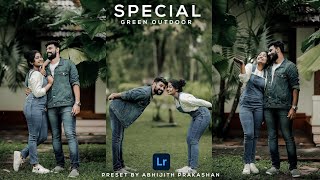 Lightroom Presets Malayalam  Special Green Outdoor Abhijith Prakashan Lightroom Preset [upl. by Song]