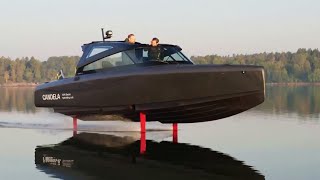 New Electric Hydrofoil Boat Makes Long Journey [upl. by Nojel679]