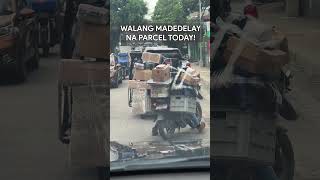 WALA Talagang Madedelay na Parcel shorts motorcyclerider shopee [upl. by Petes]