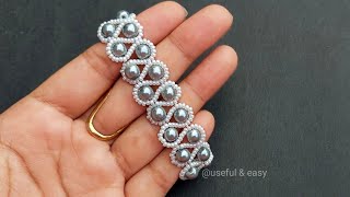 Simple amp Easy Beads Jewelry Making For BeginnersBracelet Making Useful amp Easy [upl. by Nellac]