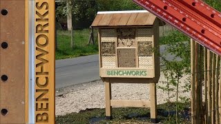 building an insect hotelshop sign p1 [upl. by Lehctim]